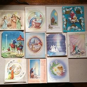 🟢 Old Christmas Cards vintage Bundle  FINAL